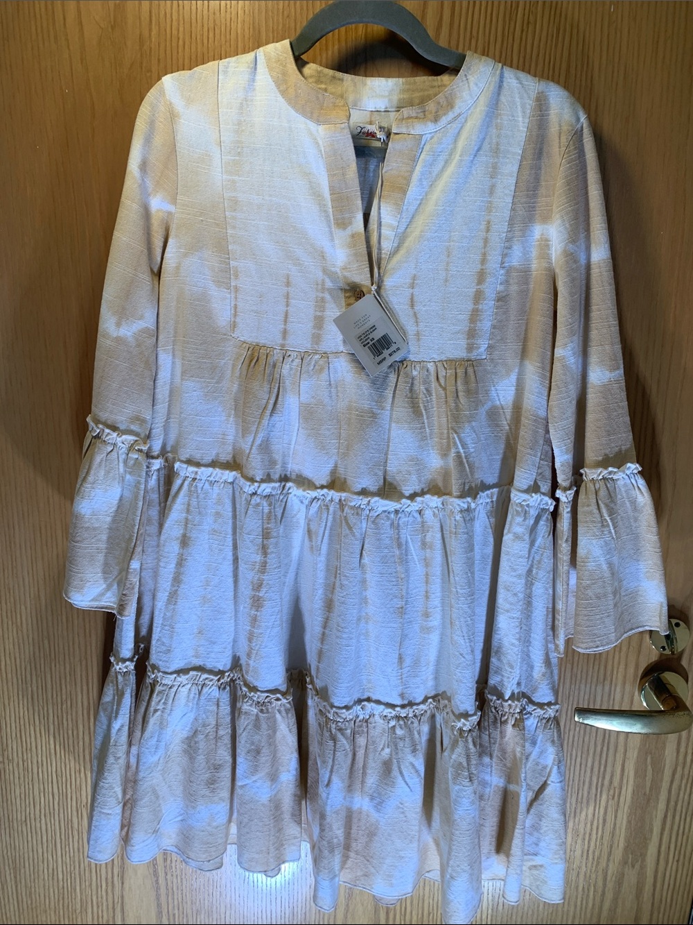 NWT Faherty “Maple-Sugar” Organic Cotton Tie Dye Dress- Size XS